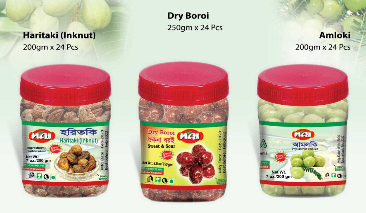 Haritaki, Dry Bori