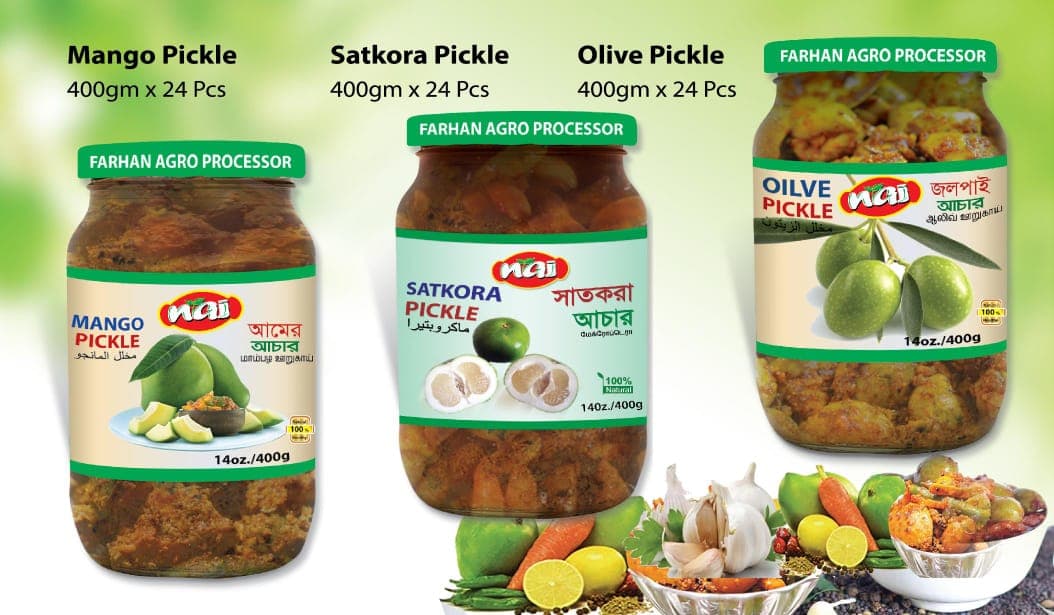 Mango Pickle, Olive Pickle